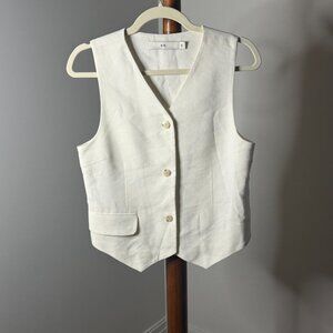 SIR White Vest Top